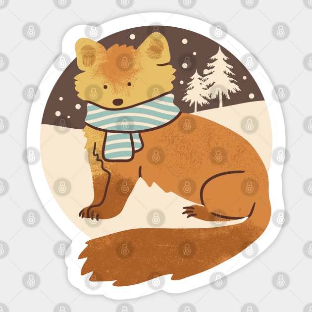 Marten Sticker by Wlaurence